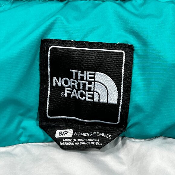 The North Face Womens Nuptse 2 Jacket Small Green 700 Down Winter Puffer Coat - Picture 10 of 14